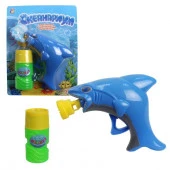 Т115541toy Океанариум, пистолет механич. с мыл. пузыр., в виде акулы, бут. 55мл, блистер - КОЛОРЛОН ВТД Новосибирск