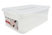 Контейнер бытовой с крышкой 10 L. 380х250х140 kont4-1 (прозрачный) - КОЛОРЛОН ВТД Новосибирск