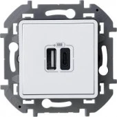 Legrand INSPIRIA Белый Розетка USB 5В/ 3000мА 673760 - КОЛОРЛОН ВТД Новосибирск