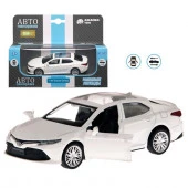JB1251030ТМ "Автопанорама" Машинка металл. 1:43 Toyota Camry, белый, откр. двери, инерция, в/к 17,5* - КОЛОРЛОН ВТД Новосибирск