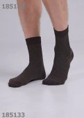 CLEVER К3407Л Носки мужские (Fashion база июль24), 27, Т.коричневый - КОЛОРЛОН ВТД Новосибирск