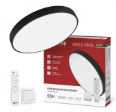 Светильник SCANDY SIMPLE-95RCB 95Вт 230В 3000-6500K 7600Лм 400x50мм ДУ черный IN HOME - КОЛОРЛОН ВТД Новосибирск