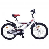 299420 Велосипед подр.20"prime,mr1-тип,задн.нож.торм,.крылья,звон,аморт,жест.вилка,бел/черн.MUSTANG - КОЛОРЛОН ВТД Новосибирск