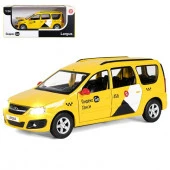 JB1251481 Яндекс Go машинка металл., LADA LARGUS, масштаб 1:24, цвет желтый,  открываются 4 двери, к - КОЛОРЛОН ВТД Новосибирск