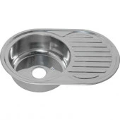 Мойка 7750 U N 0,6/160 врезная  овальная  с сифоном  (122a N*12)h - КОЛОРЛОН ВТД Новосибирск