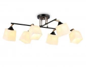 Люстра TR303089/6 BK/FGD/FR черный/золото/белый матовый E27/6 max 40W 800*580*250 - КОЛОРЛОН ВТД Новосибирск