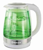 SAKURA Чайник электр SA-2744GR (1.8) стекл двухслойн подсв - КОЛОРЛОН ВТД Новосибирск