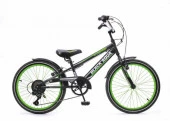 Велосипед Black Aqua Sport 20", 6ск (черно-зеленый) - КОЛОРЛОН ВТД Новосибирск