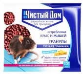 ***ЧИСТЫЙ ДОМ Гранулы от крыс и мышей с запахом сыра (пак 100гр) - КОЛОРЛОН ВТД Новосибирск