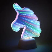 ***NL-03 LED ночник зеркальный, "Единорог", многоцветный, 3хАА, пластик, 145х72х190мм. - КОЛОРЛОН ВТД Новосибирск