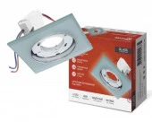 Точка GX53R-glass SMT-L КВАДРАТ с подсветкой 4К под лампу GX53 матовый IN HOME - КОЛОРЛОН ВТД Новосибирск