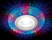 S295 CH/RG хром/прозрачный хрусталь/MR16+3W(LED RGB) - КОЛОРЛОН ВТД Новосибирск