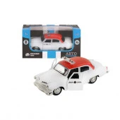 1200076ТМ "Автопанорама" Машинка металлическая "Такси", 1:43, цвет серый, инерция, в/к 14*7*5,5 см - КОЛОРЛОН ВТД Новосибирск