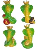 Фигурка новогодняя "Королевская змея" 4*4*8 см, микс 200-605 - КОЛОРЛОН ВТД Новосибирск