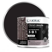 Грунт-эмаль 3 в 1 Лакра Черный 1,7кг Л-С - КОЛОРЛОН ВТД Новосибирск