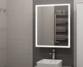 Зеркало-шкаф Allure LED 550х800 правый с розеткой - КОЛОРЛОН ВТД Новосибирск