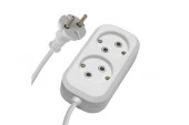 Stekker Home Удлинитель (2б/з, 5м, ПВС2x0,75) белый HM01-20-05 - КОЛОРЛОН ВТД Новосибирск