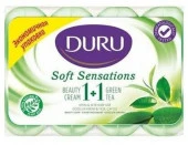 Duru 4*80г SOFT SENS 1+1 мыло "Зелёный чай" - КОЛОРЛОН ВТД Новосибирск