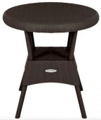 Стол круглый RATTAN Ola Dom (коричневый) - КОЛОРЛОН ВТД Новосибирск