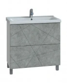 Тумба с раковиной Vigo Geometry 2-700 бетон (умыв. Фостер-700) - КОЛОРЛОН ВТД Новосибирск