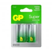 Алкалиновые батарейки GP Super Alkaline G-Tech 14А типоразмера C - 2 шт. - КОЛОРЛОН ВТД Новосибирск