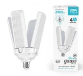 30W Лампа Gauss Basic 30W 2900lm 4000K E27 Клевер-4 LED - КОЛОРЛОН ВТД Новосибирск
