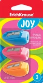 21826 ТОЧИЛКА ПЛАСТ. JOY, НАБОР 3ШТ, НА 1 ОТВЕРСТИЕ, В БЛИСТЕРЕ, АССОРТИ /36/ - КОЛОРЛОН ВТД Новосибирск