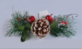 Украшение новогоднее Шишка с декором 12х14х7см арт.19033-01538 Код261826 - КОЛОРЛОН ВТД Новосибирск