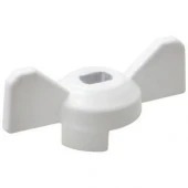 Ручка-бабочка усиленная, для крана БЕЛАЯ, 1/2"-3/4", MP-У - КОЛОРЛОН ВТД Новосибирск