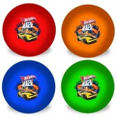 268589  Мяч "Играем вместе" "Hot Wheels" 23см, в ассорт. в сетке (русс. уп.) в кор.144шт - КОЛОРЛОН ВТД Новосибирск