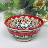 Пиала большая 11*5,5см красная Риштанская Керамика  406-415 - КОЛОРЛОН ВТД Новосибирск