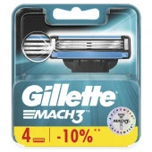 Gillette Mach3 кассеты для бритья (4шт) - КОЛОРЛОН ВТД Новосибирск