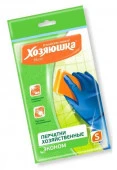 Перчатки  латексные "ХОЗЯЮШКА Мила" ЭКОНОМ размер S 17018 - КОЛОРЛОН ВТД Новосибирск