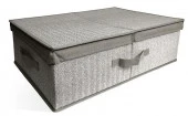 Коробка для хранения 58x40x18 СЕРЫЙ с крышкой - КОЛОРЛОН ВТД Новосибирск