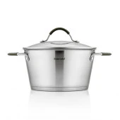 OLIL24GE101, Кастрюля с крышкой, 24*13 cм, 5 л, нерж.сталь, Olivera, Es - КОЛОРЛОН ВТД Новосибирск