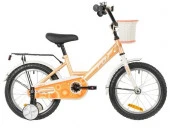 Велосипед FOXX 18" SIMPLE персиковый,сталь,тормоз нож,кр,баг,защ.цеп,пер.кор - КОЛОРЛОН ВТД Новосибирск