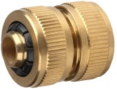 Муфта GRINDA латунная, (шланг-шланг), 1/2" 8-426142 - КОЛОРЛОН ВТД Новосибирск