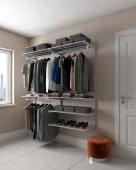 Гардеробная система ПРАКТИК Home Optima G180 белая 2050x1900x450 мм - КОЛОРЛОН ВТД Новосибирск