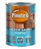 Пинотекс  Lacker Sauna 20 (полуматовый) 1л термостойкий лак для бани и сауны - КОЛОРЛОН ВТД Новосибирск