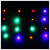 Бахрома для дома 2,5 х 0,6м, 48 ламп LED, Шар средний, Мультицвет, 4 режима, прозр.пров 196-088 - КОЛОРЛОН ВТД Новосибирск