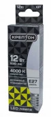 12W Лампа КРЕПТОН LED B35 12W E27 4000K свеча - КОЛОРЛОН ВТД Новосибирск