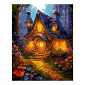 Кпн-406 Картина по номерам на картоне 28,5*38 см "Неоновая девушка" - КОЛОРЛОН ВТД Новосибирск