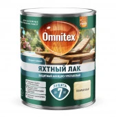 Защитный алкидно-уретановый Яхтный лак Omnitex полуматовый 0,75 л - КОЛОРЛОН ВТД Новосибирск