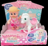 803003Игрушка Bouncin' Babies Кукла Бони 16 см с лошадкой-качалкой, дисплей - КОЛОРЛОН ВТД Новосибирск