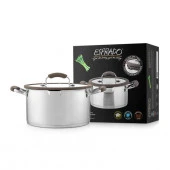 SENL24GE101, Кастрюля с крышкой, 24*12,8 см, 5,8 л, нерж.сталь, Sense, Es - КОЛОРЛОН ВТД Новосибирск