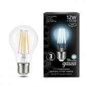 ***12W Gauss Filament А60 12W 1250lm 4100К Е27 LED - КОЛОРЛОН ВТД Новосибирск