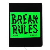 Дневник 1-11кл. deVENTE тв.обл. "Break Rules. Light Green" 2022355 бел.бум.,кож.зам.,поролон,аппл. - КОЛОРЛОН ВТД Новосибирск