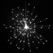 *Гирлянда на батарейках "Сфера" 160 ламп LED, d - 40 см, 2 реж.,20/80 см с подвесом , Белый 183-0226 - КОЛОРЛОН ВТД Новосибирск