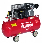ELITECH Компрессор КПР 100/400/2.2, 400л/мин-вход, 2,2кВт, 220В,  8bar, масляный, 100л, ремённый - КОЛОРЛОН ВТД Новосибирск