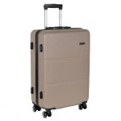 Р612 (3-ой) бежевый Camel  (24") пластик ABS чемодан средний - КОЛОРЛОН ВТД Новосибирск